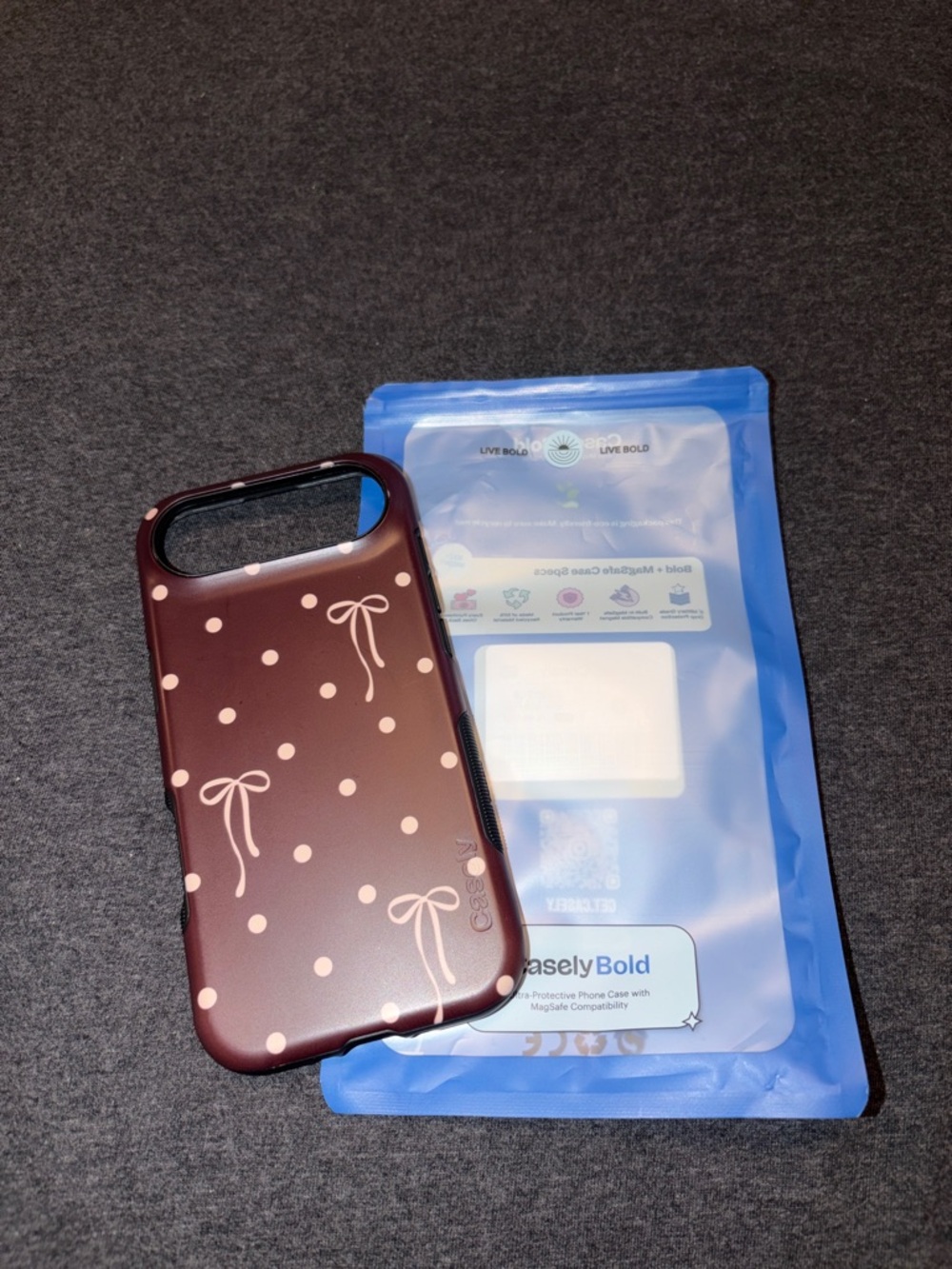 Teddy Bows Brown Polka Dot Case for iPhone 17 Air